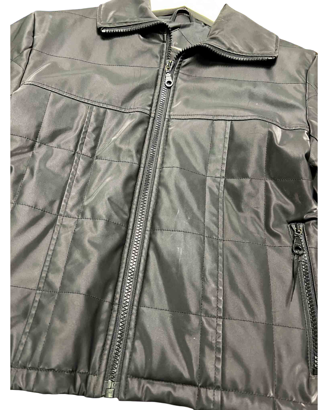 Size 10 | Fiorucci Black Cropped Quilted Jacket