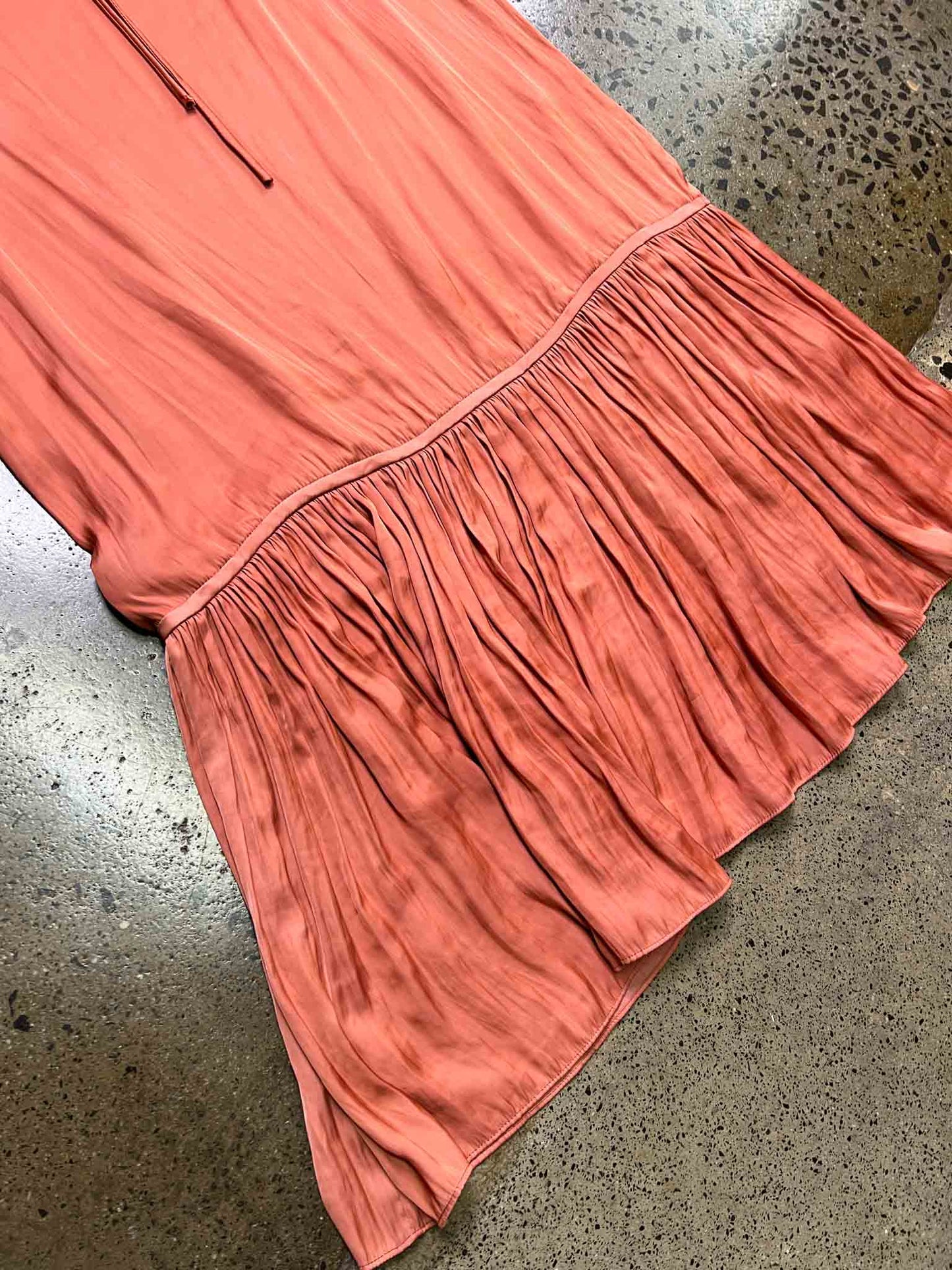 Size 1-2 (M) | Morrison Blush Satin Midi Skirt