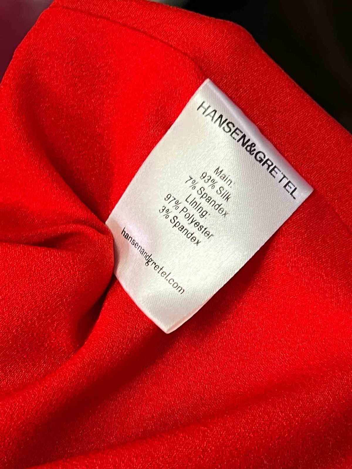 Size XS | Hansel & Gretel Red and Pink Silk Slip Dress