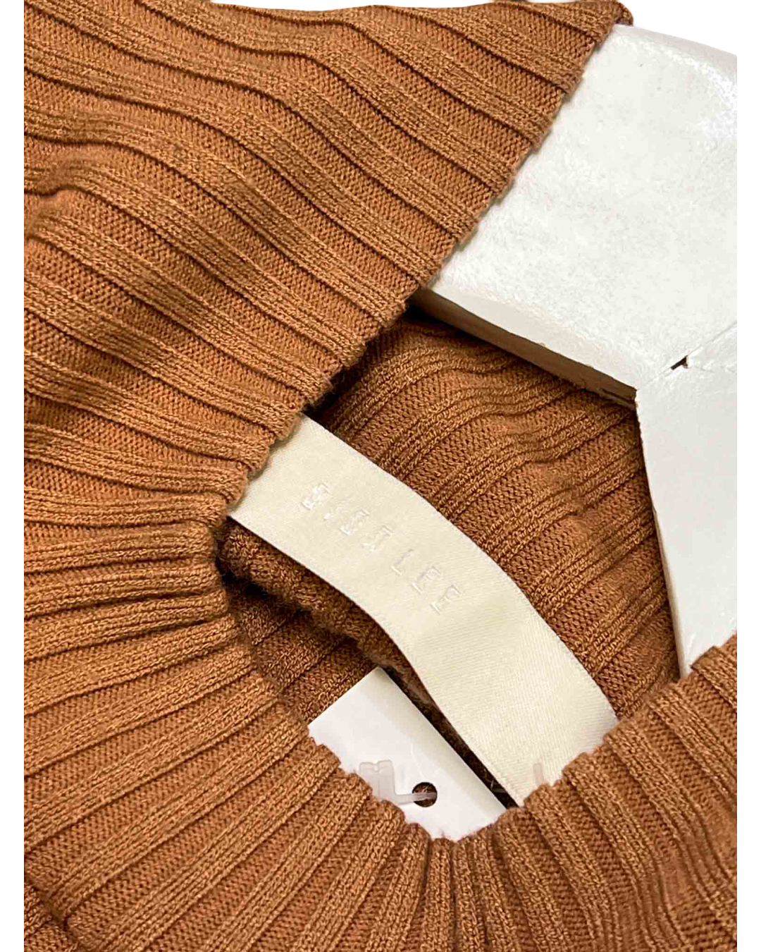 Size XS | Dion Lee Ribbed Lace Up Long-Sleeve Top