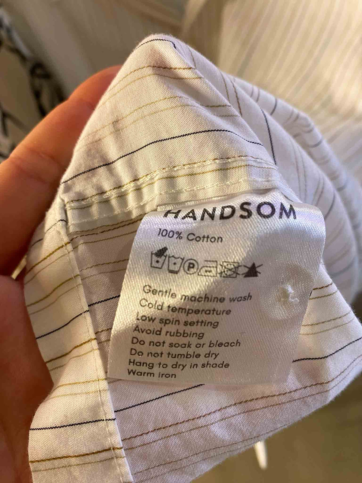 Size 8 | Handsom Cotton Pinstripe Shirt