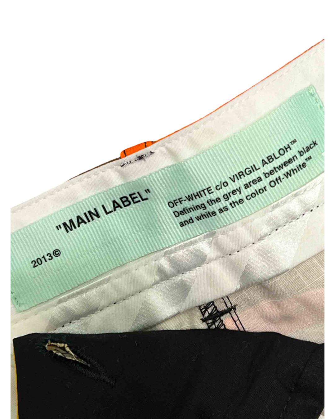 Size L | Off-White Orange Camouflage Cargo Pants With Tags