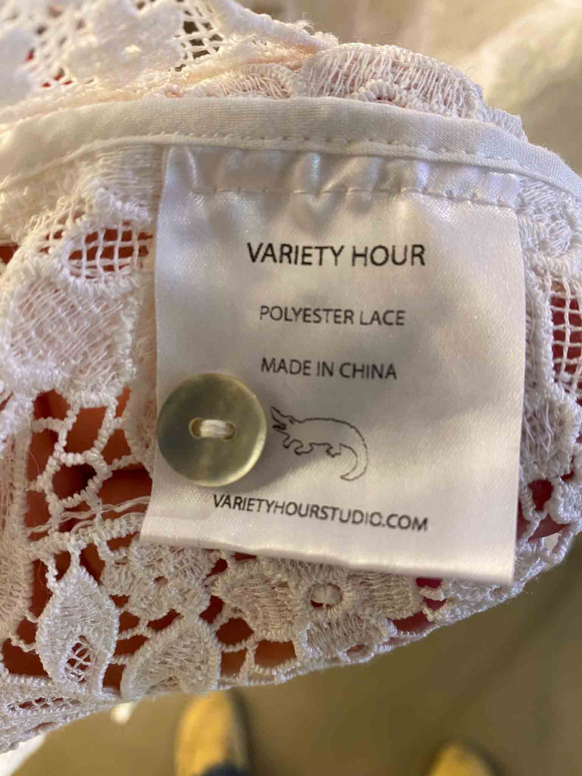 Size XL | Variety Hour White Lace Shirt