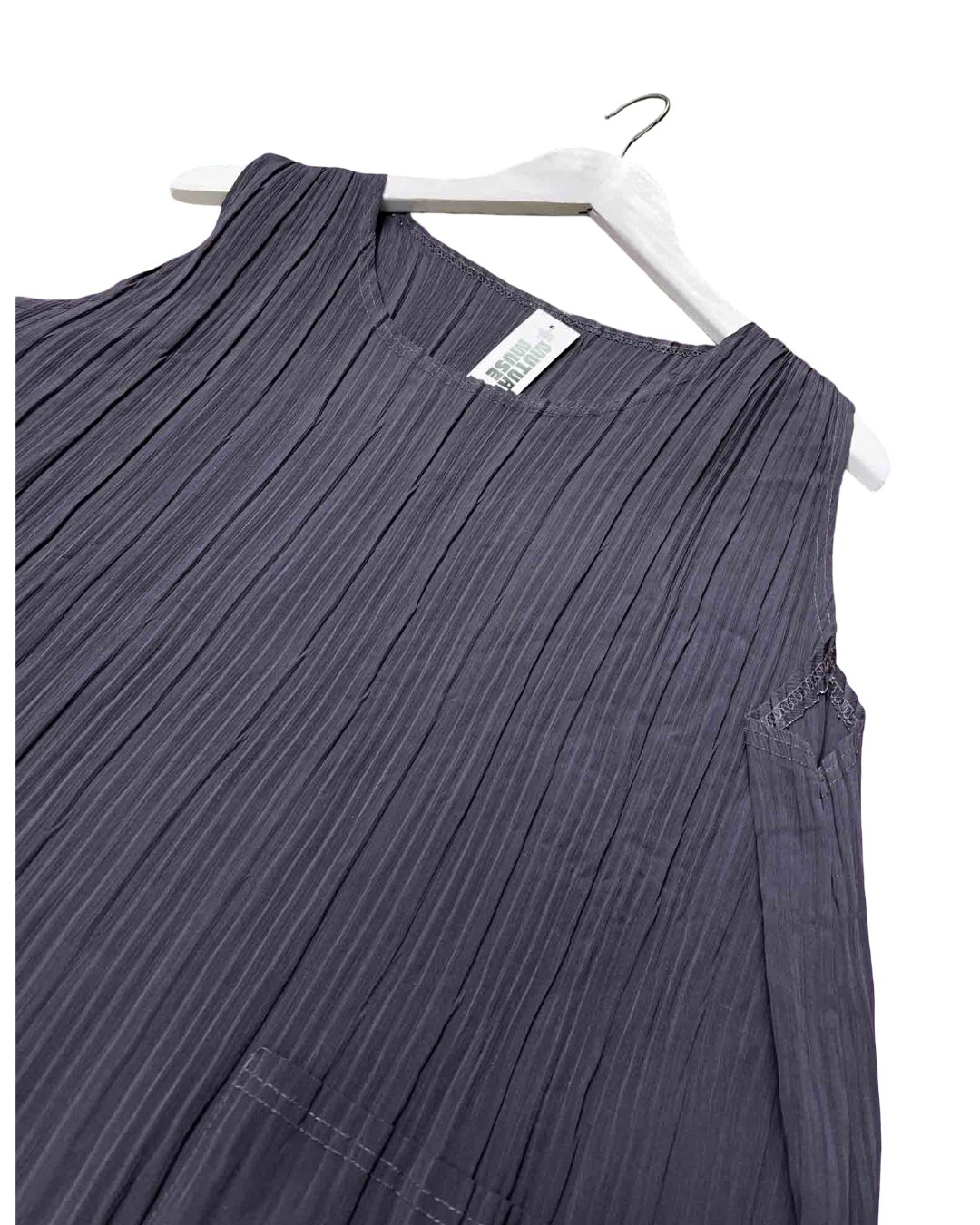 Size XXL | La Rouge Grey Pleated Mini Dress