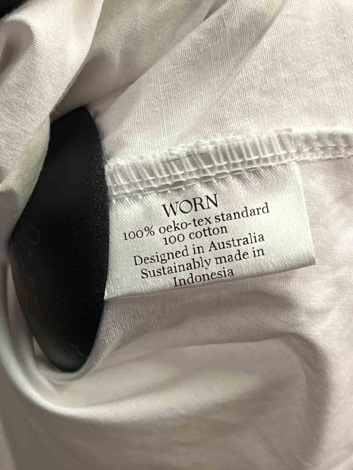 Size L | Worn White Milkmaid Top