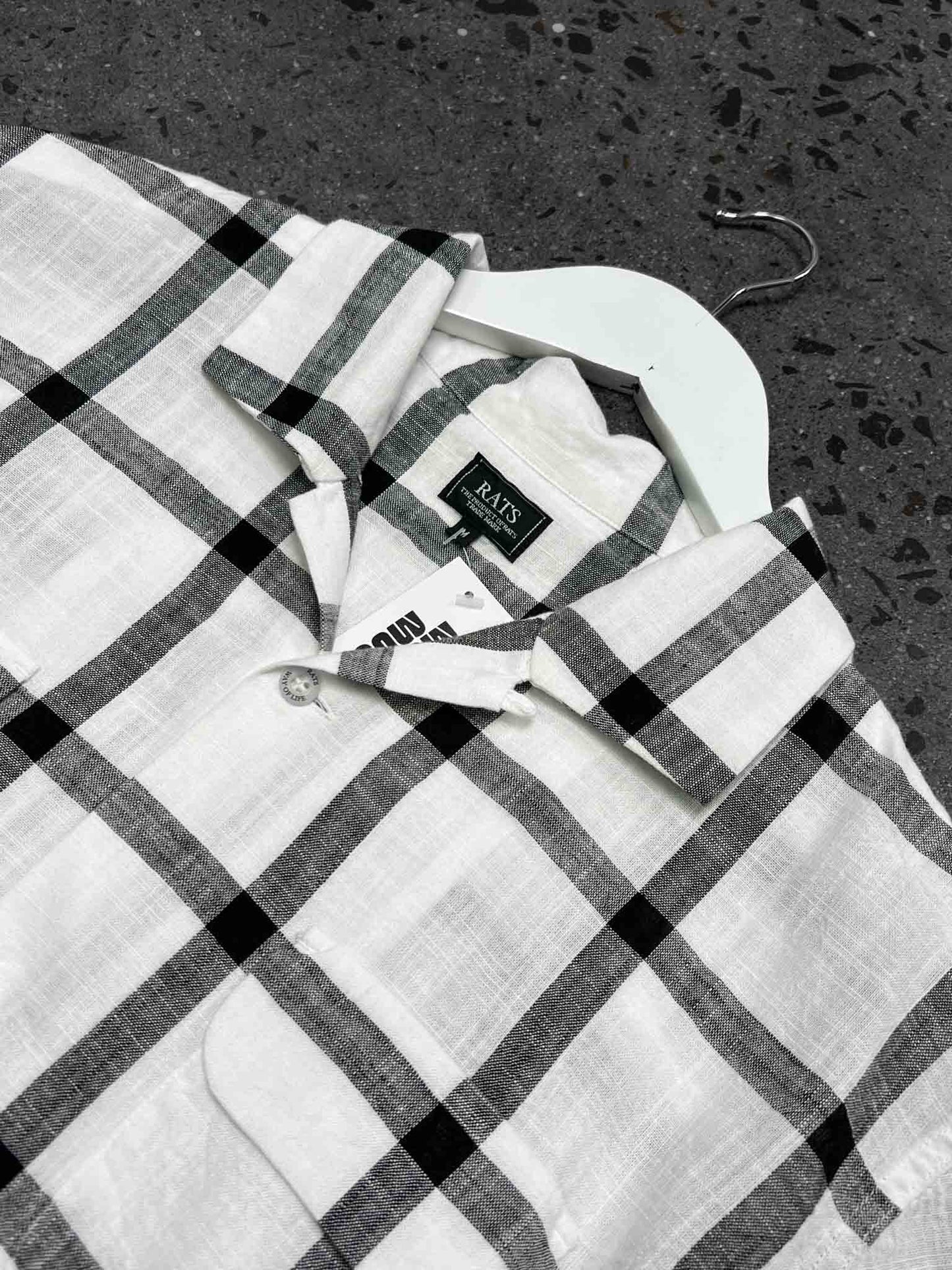 Size M | RATS Windowpane Check Shirt NWT