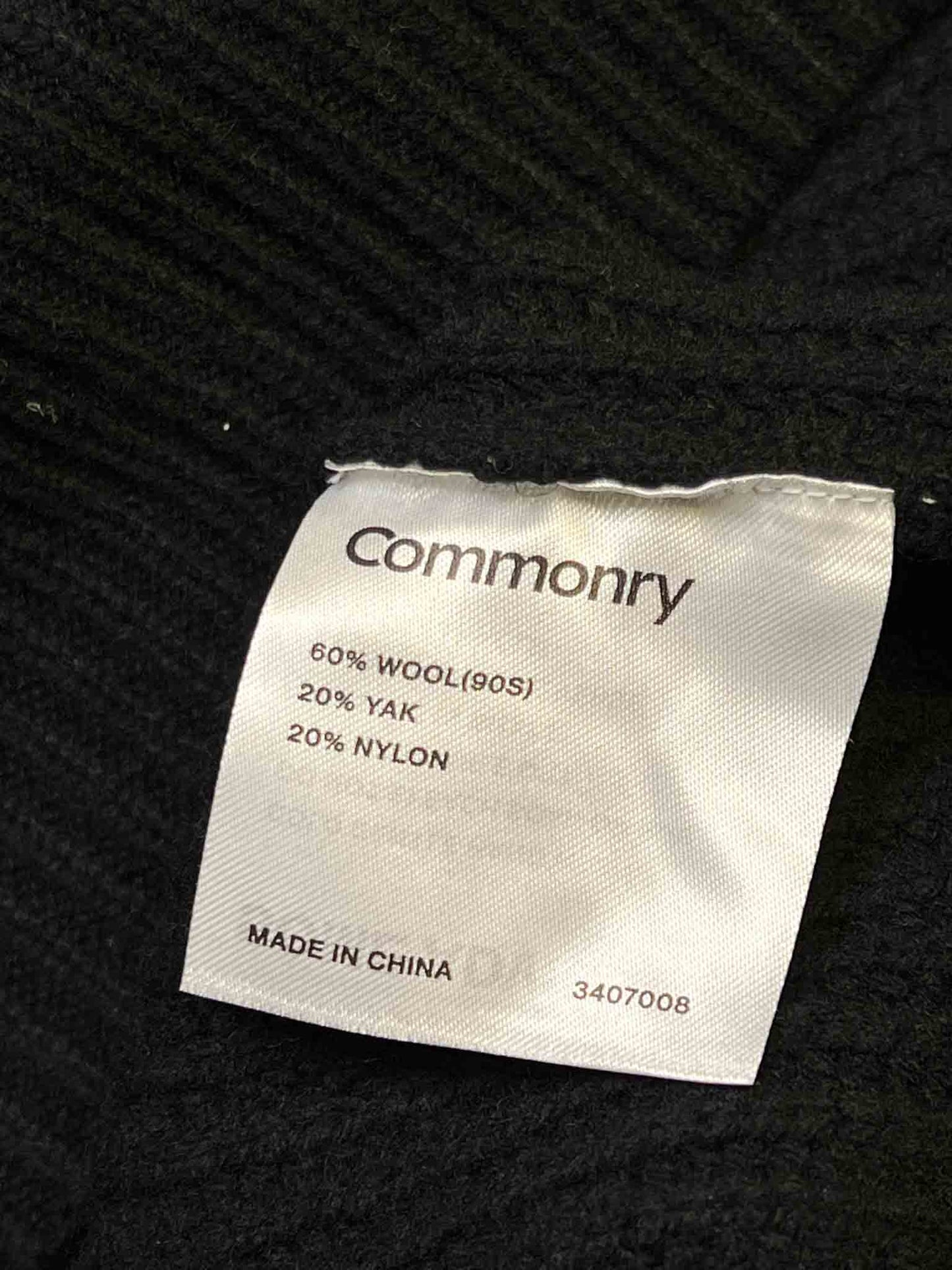 Size 3XL| Commonry Black Chunky Knit Jumper