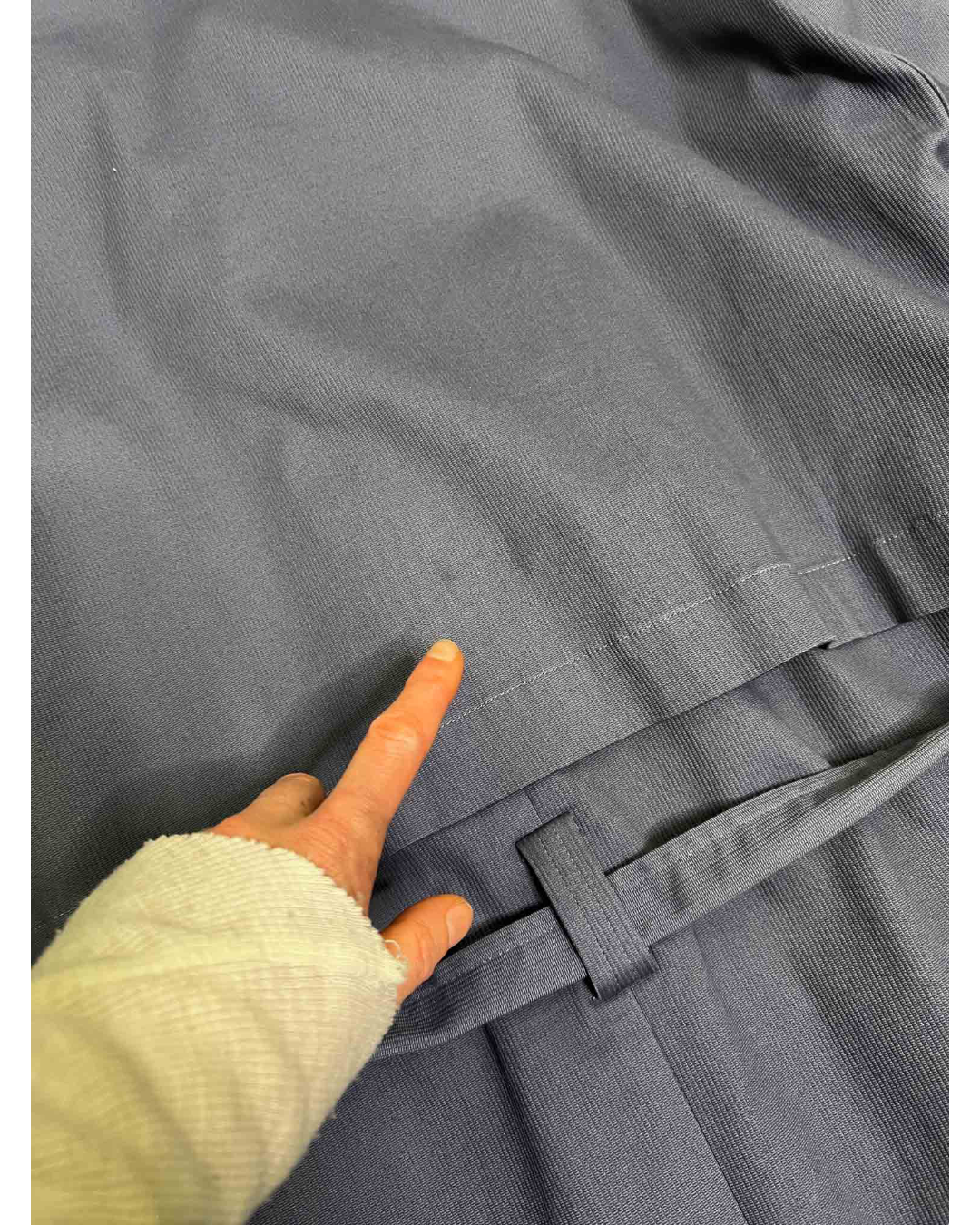 Size S | Alpha60 Slate Cotton Blue Trench Coat