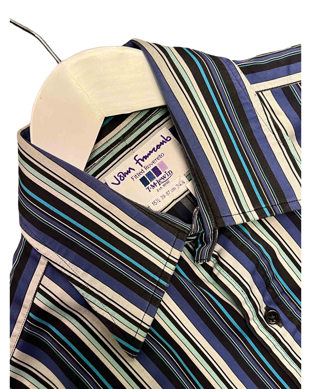 Size S | John Francomb Blue Stripe Shirt