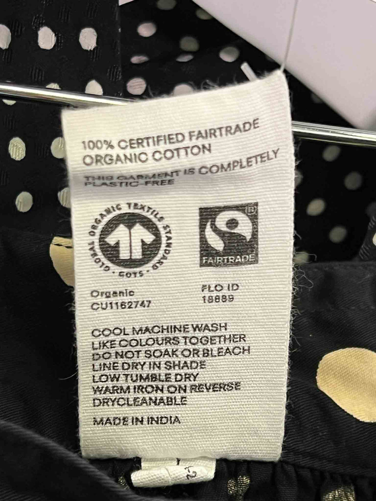 Size L | Kowtow Black Polkadot Luna Maxi Skirt
