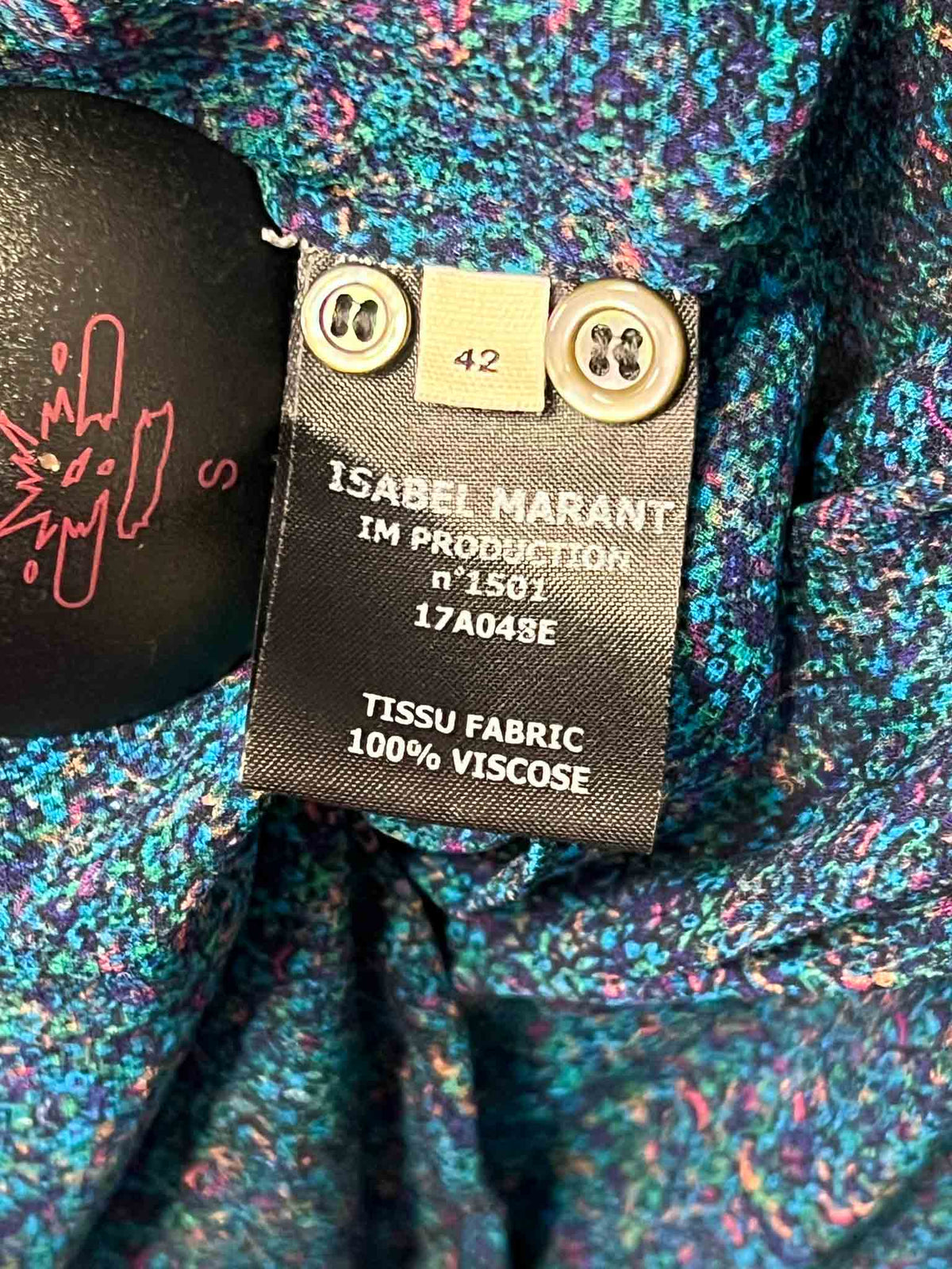 Size XL | Isabel Marant Étoile Blue Speckled Top