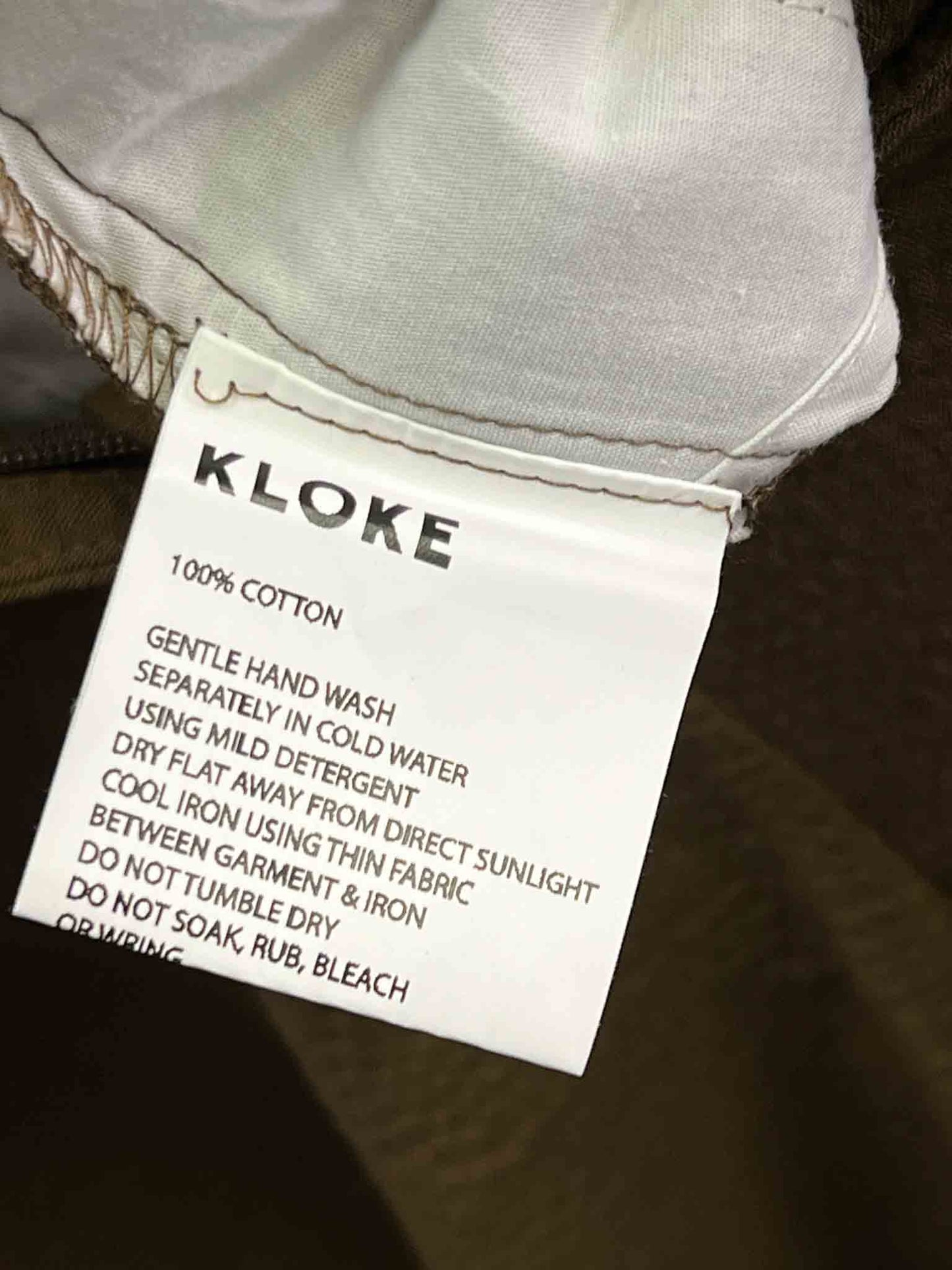 Size M | Kloke Brown Seersucker Pants