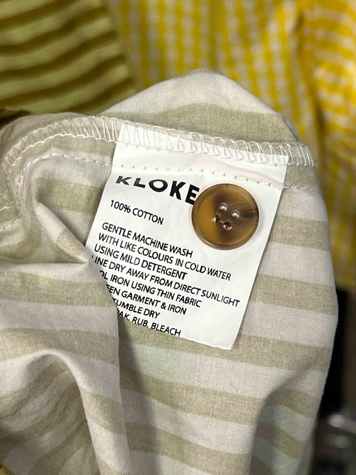 Size L | Kloke Striped Shirt Style Dress