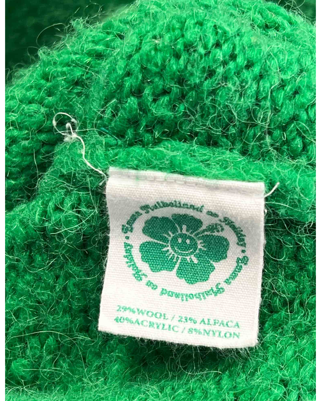 Size M | Emma Mulholland on Holiday Green Alpaca Blend Cardigan