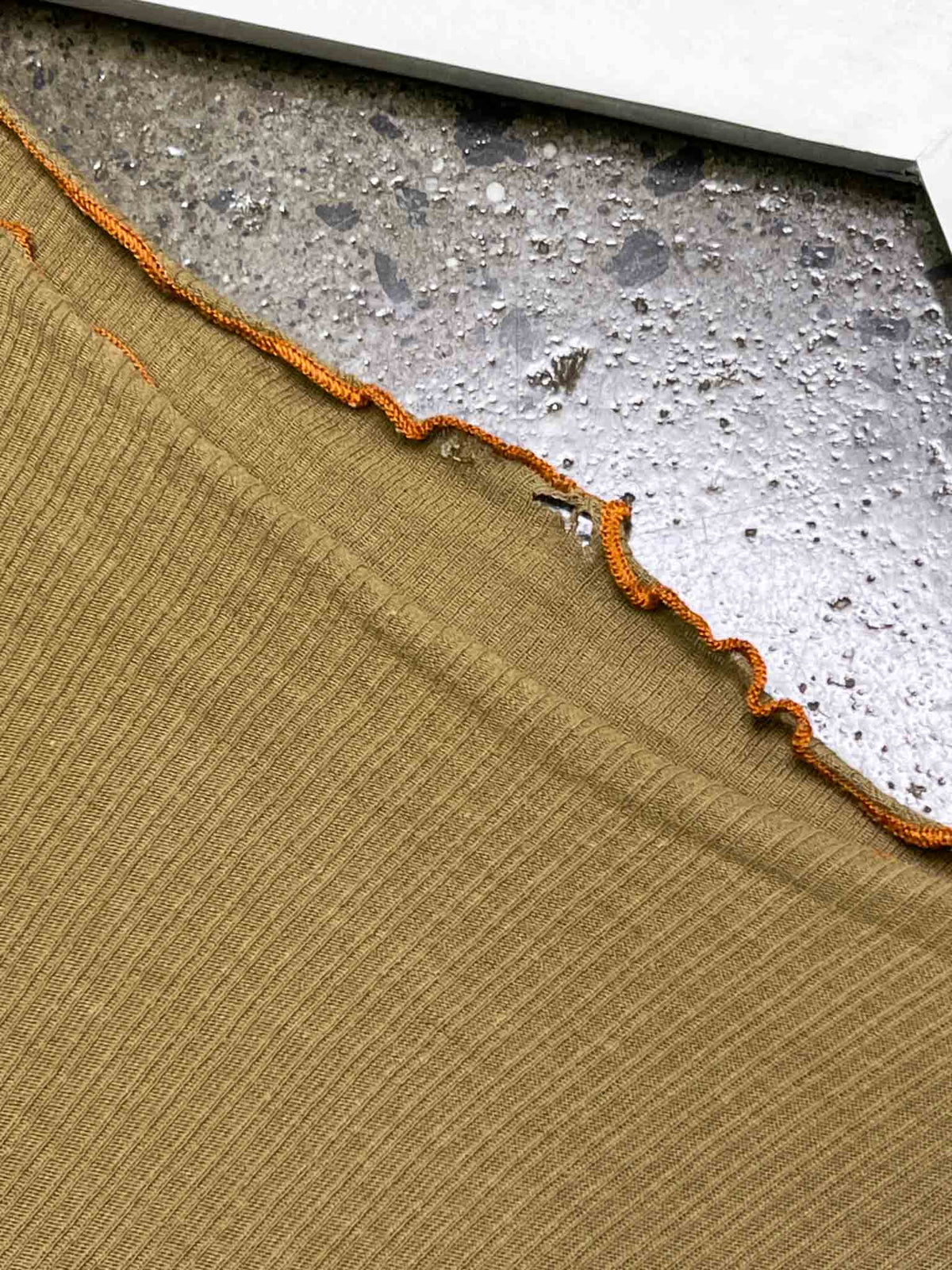 Size S | Baserange Olive Organic Cotton Long-Sleeve Top