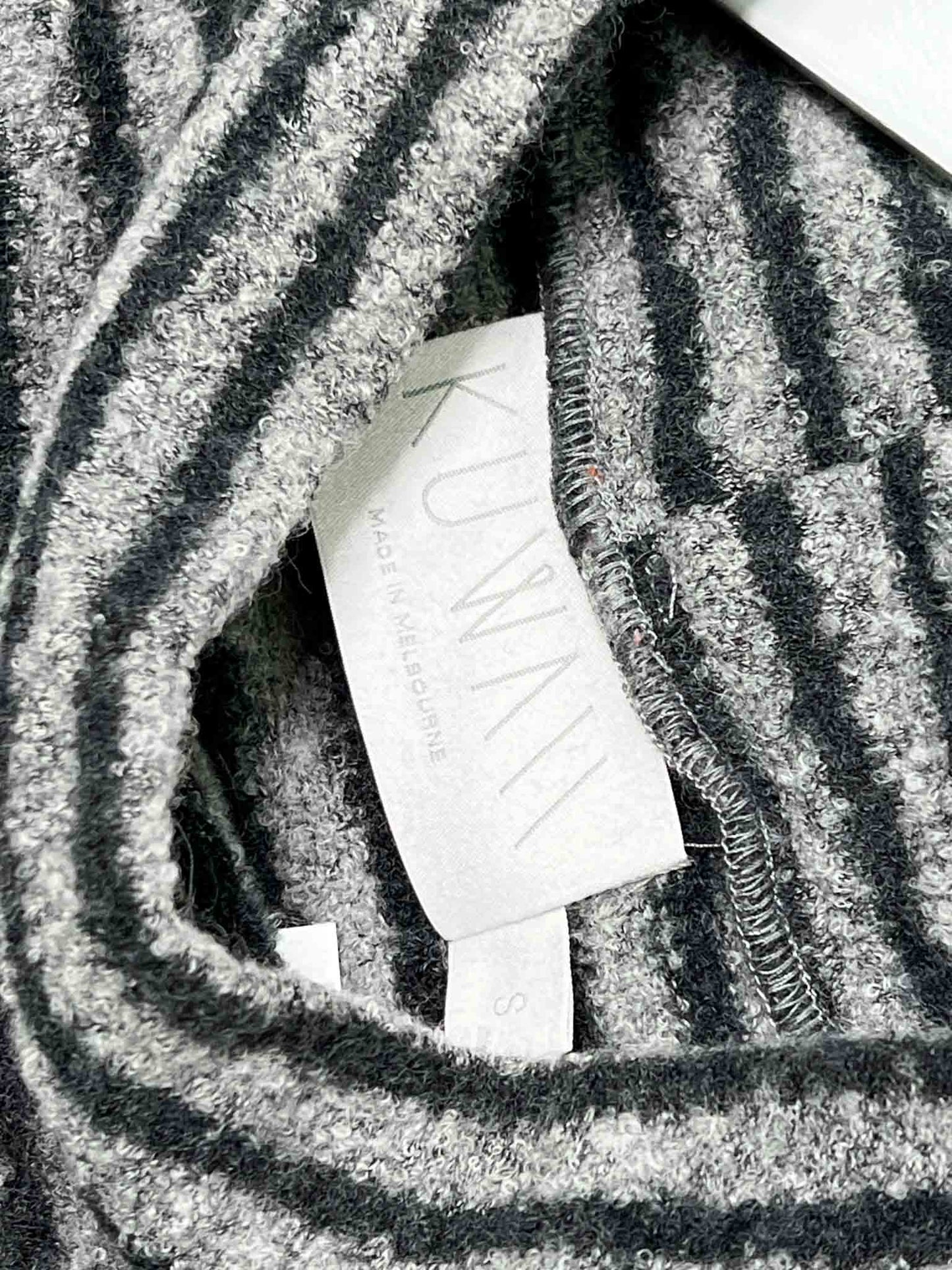 Size S | Kuwaii Oversized Striped Wool Blend Jumper