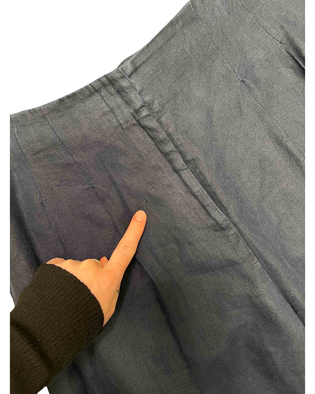 Size M | Kloke Navy Linen Pants