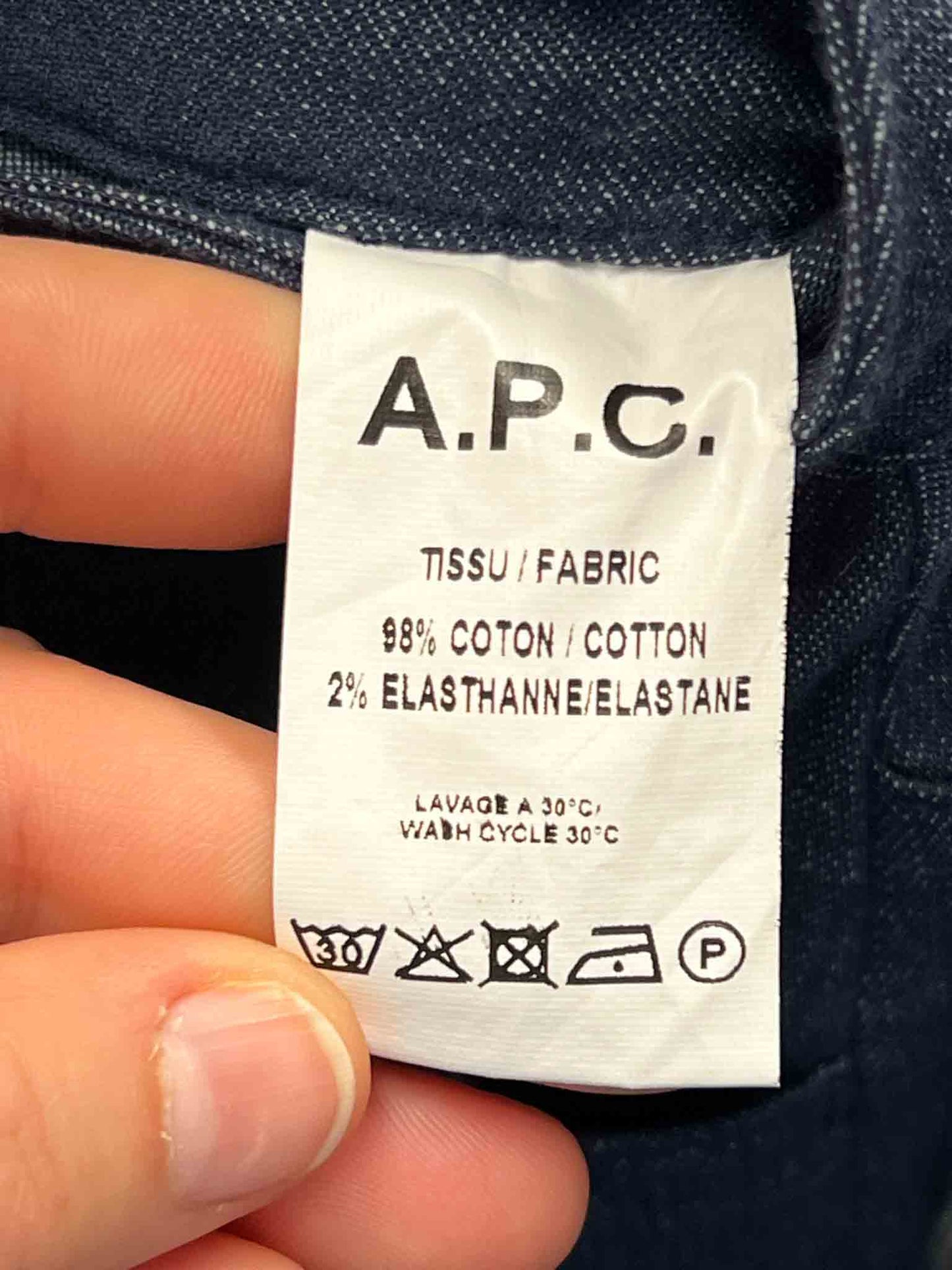 Size S | A.P.C. Blue Denim Mini Skirt NWT