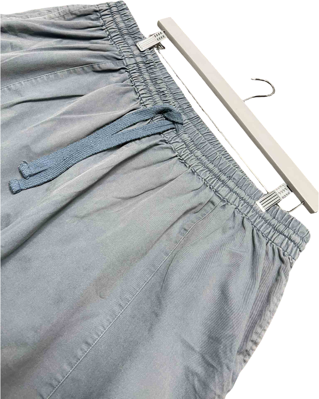 Size XL | Lucy & Yak Blue Cotton Wide-Leg Pants