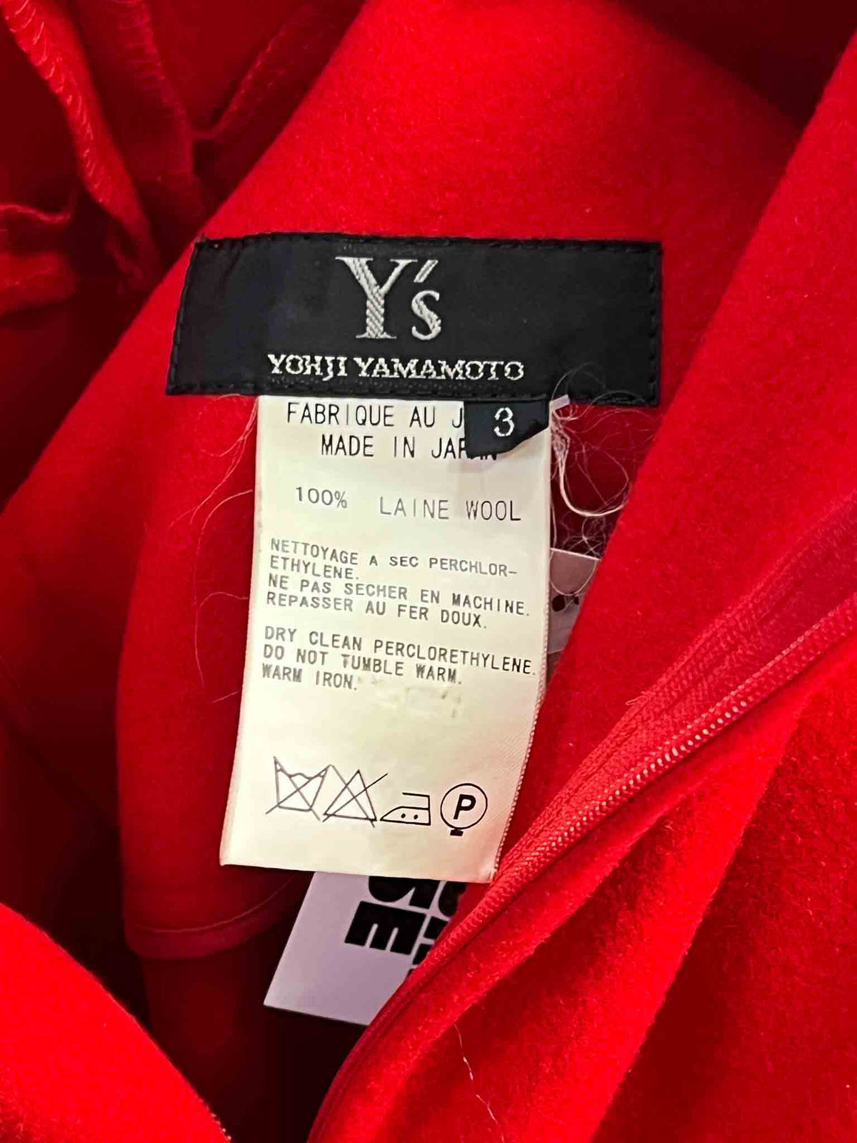 Size 3 (XL) | Y's Yohji Yamamoto Red Shorts