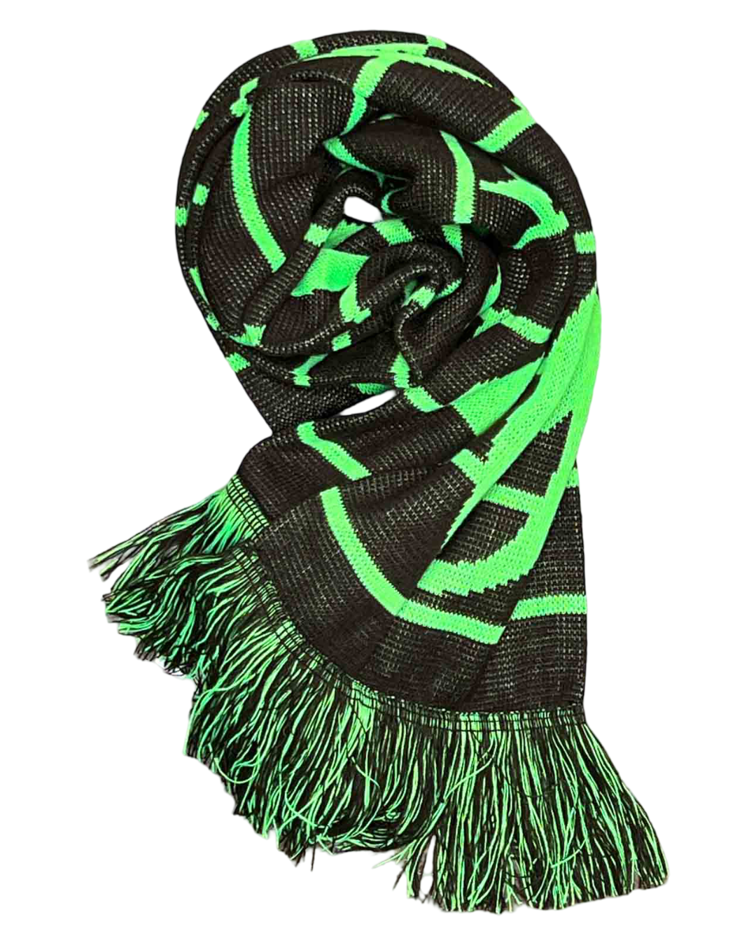 Aries No Problemo Brown\Green Knit Scarf