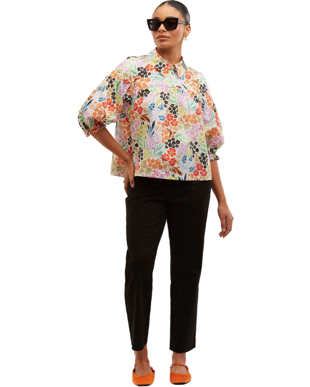 Size 8 | Obus Floral Cotton Top