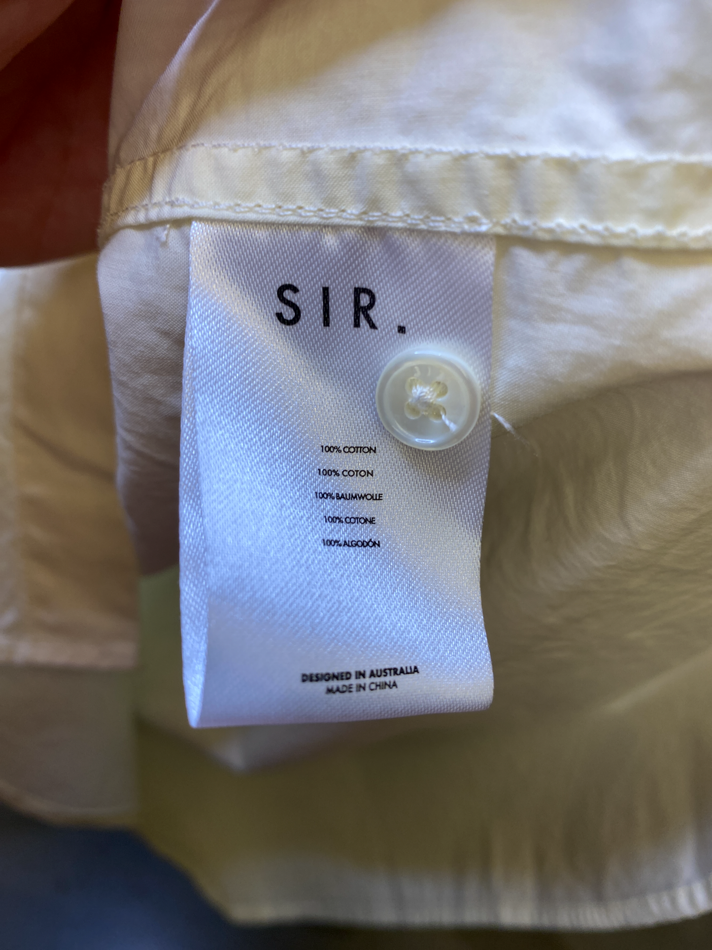 Size M | SIR Classic Cotton Shirt
