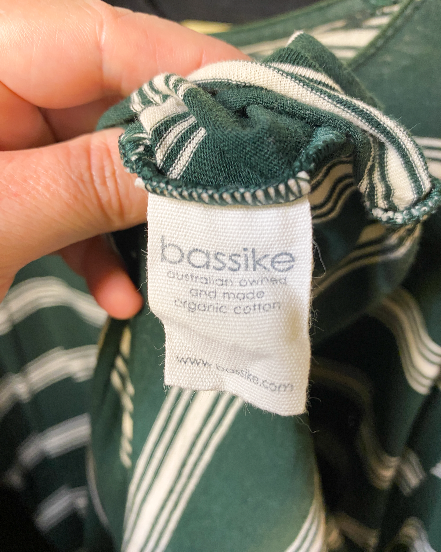 Size XL | Bassike Striped T-shirt