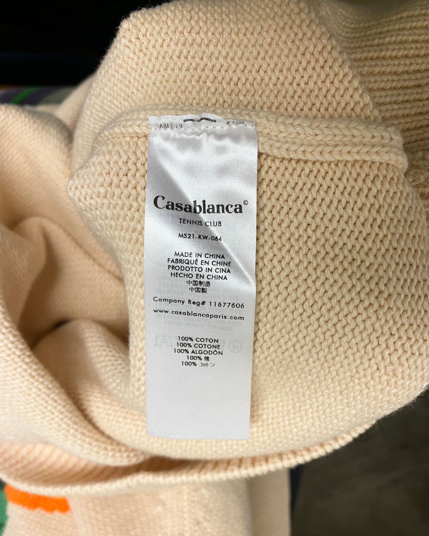 Size L | Casablanca Cotton Kapilia Oranges Jumper