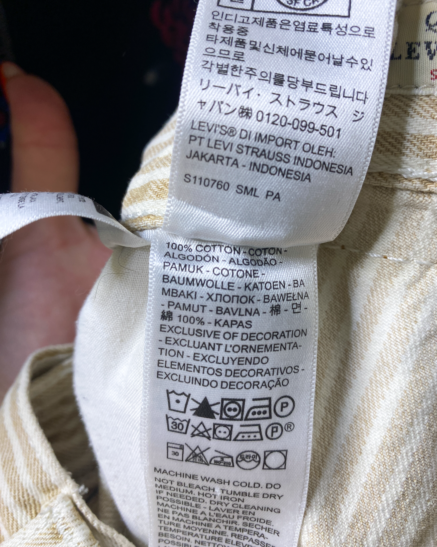 Size 29" | Levi's Striped Dad Utility Jeans