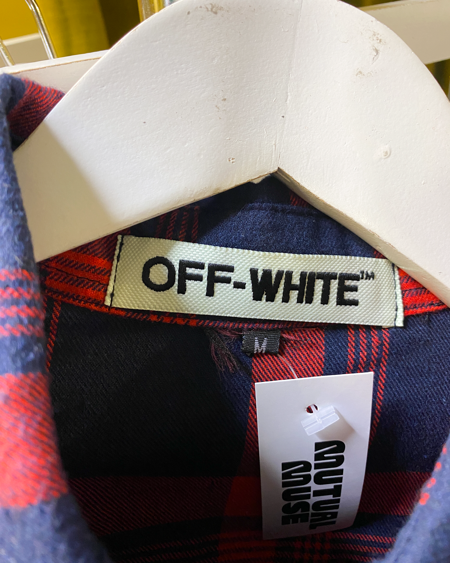 Size M | OFF-WHITE Plaid Shirt
