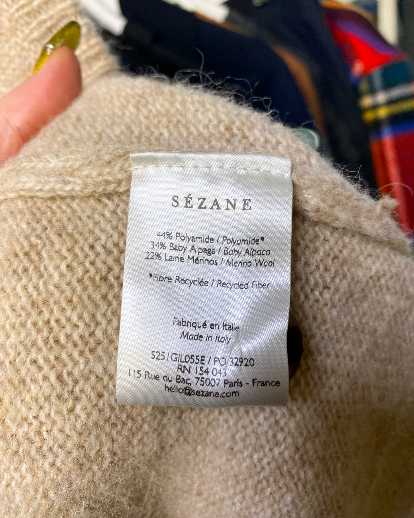 Size XXS | La Maille Sézane Marle Wool Vest