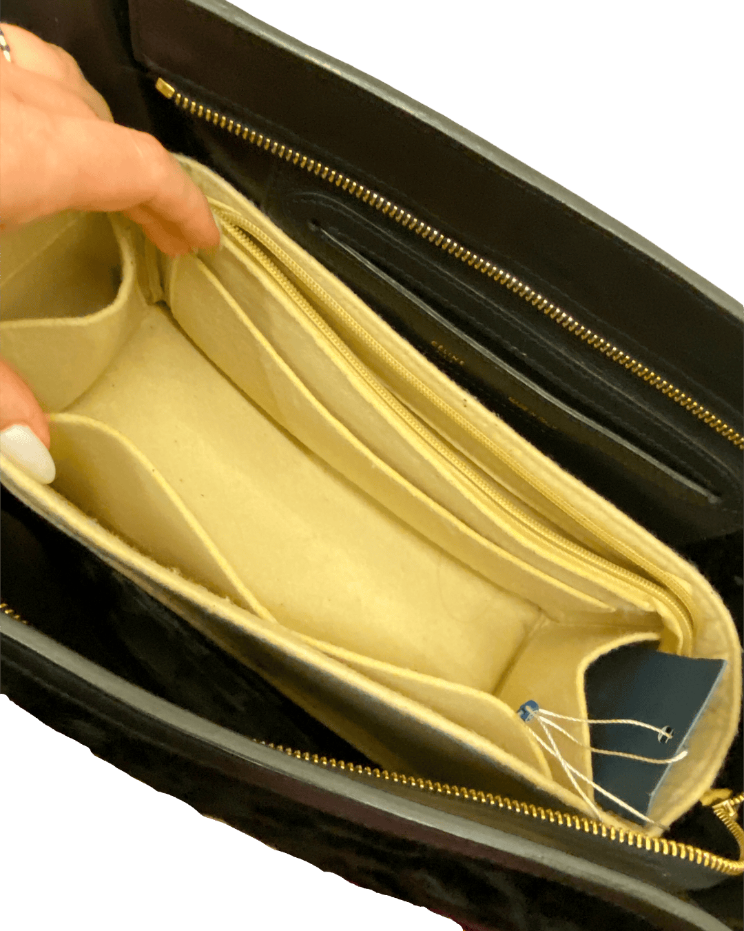 Céline Trapeze Shearling Leather Hand Bag