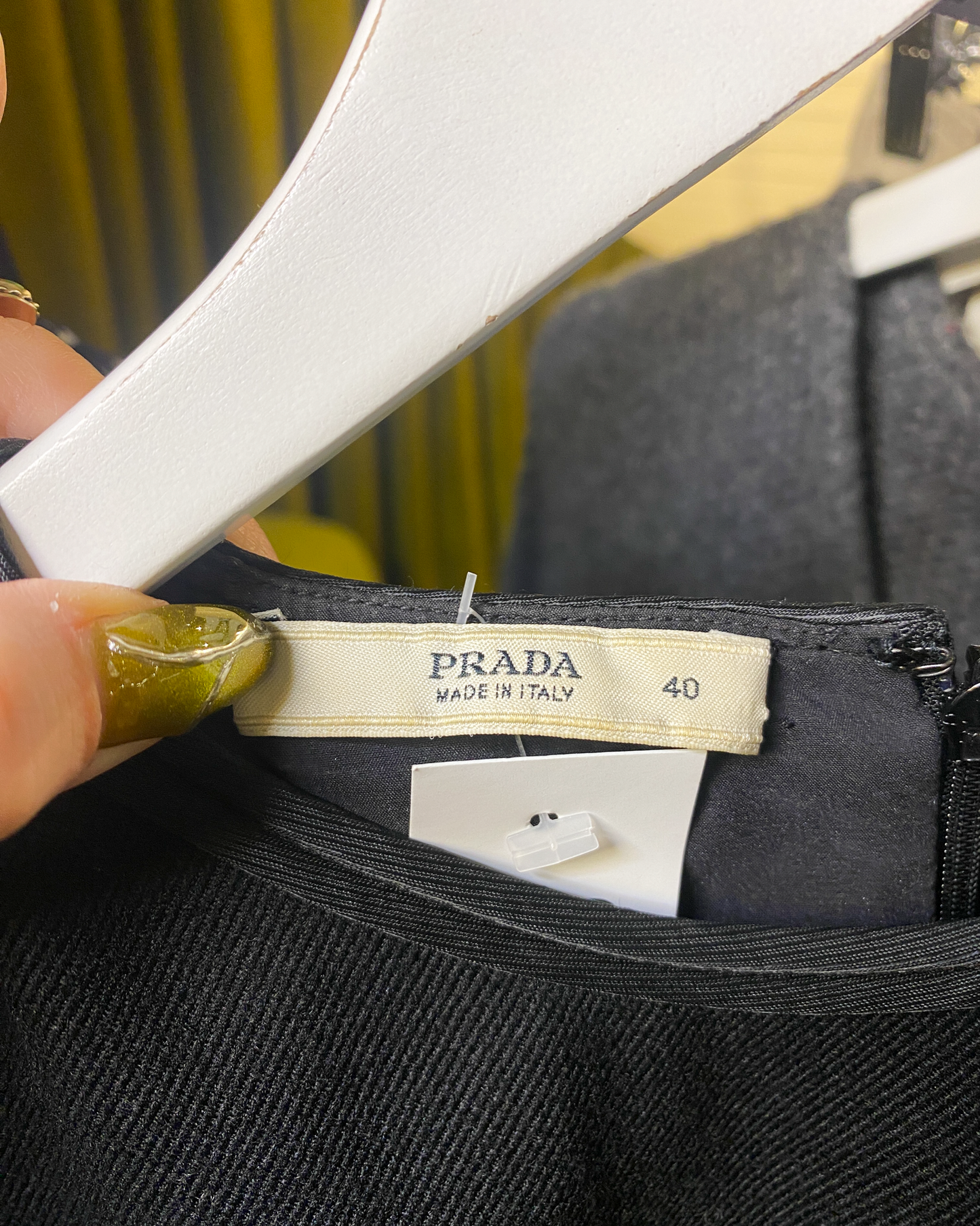 Size 40 (S) | Prada Fitted Wool Shift Dress