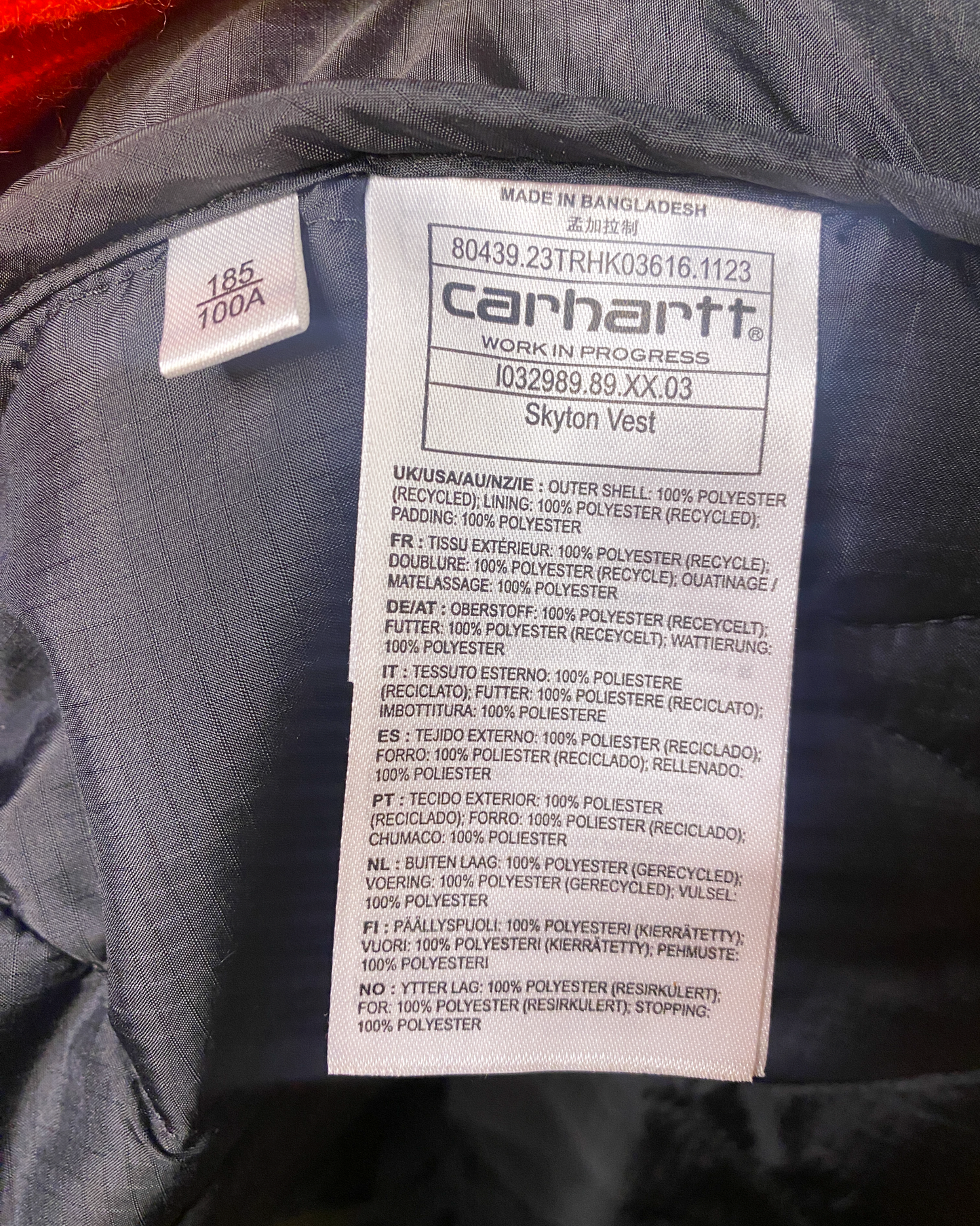 Size XL | Carhartt WIP Quilted Vest