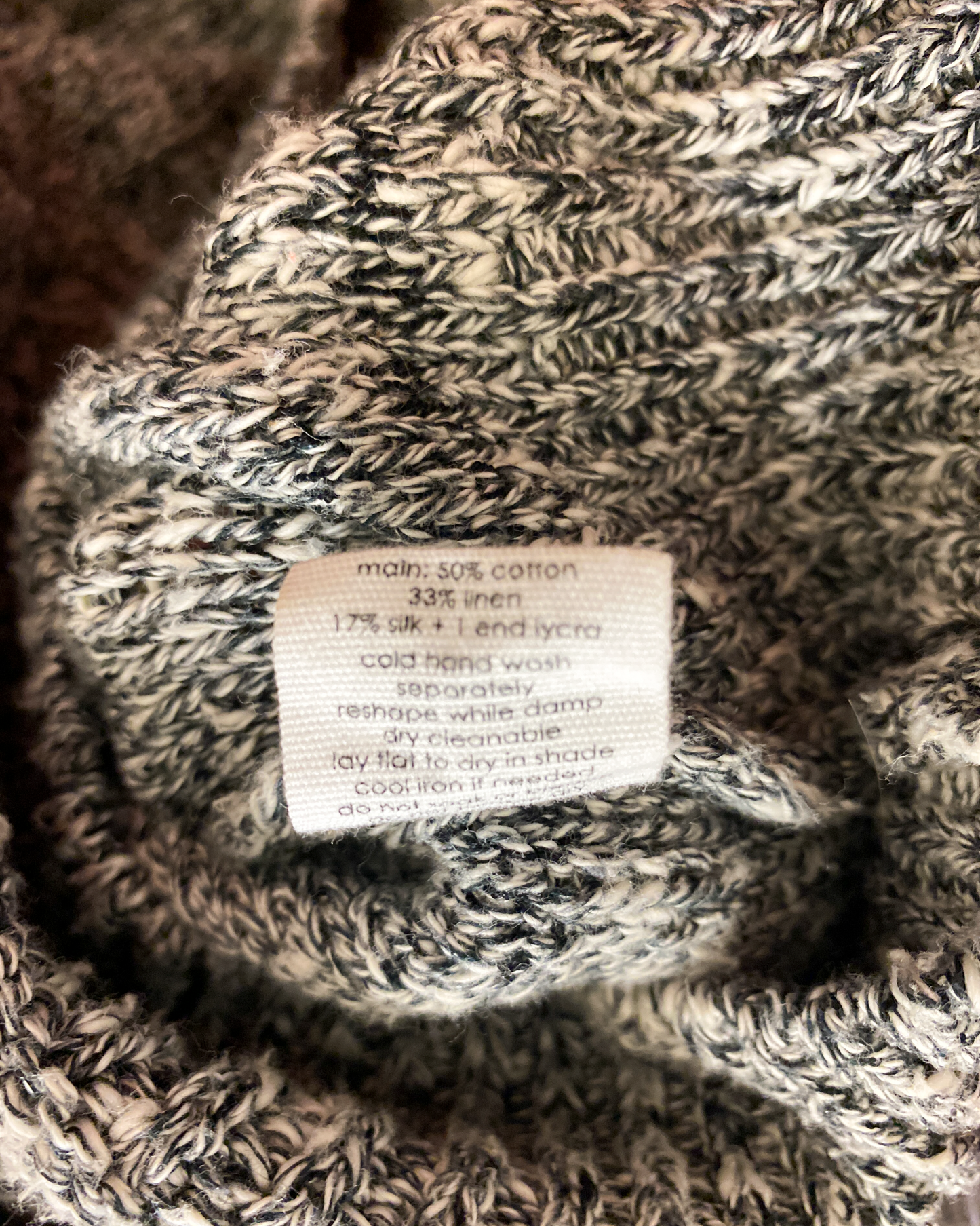 Size XS | Bassike Cotton/Linen/Silk Jumper