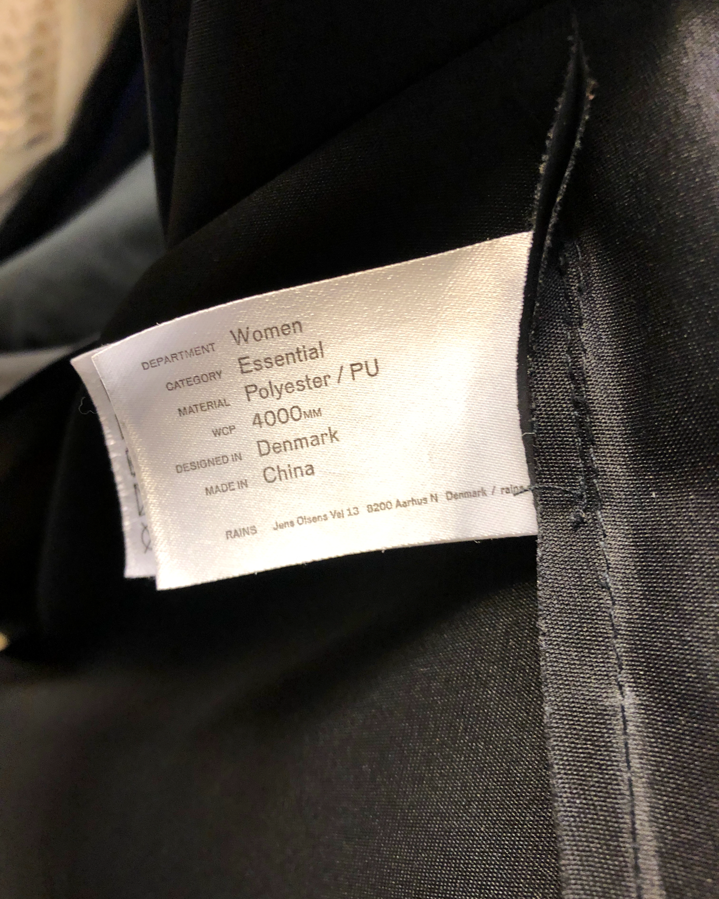 Size M/L | Rains Rain Jacket