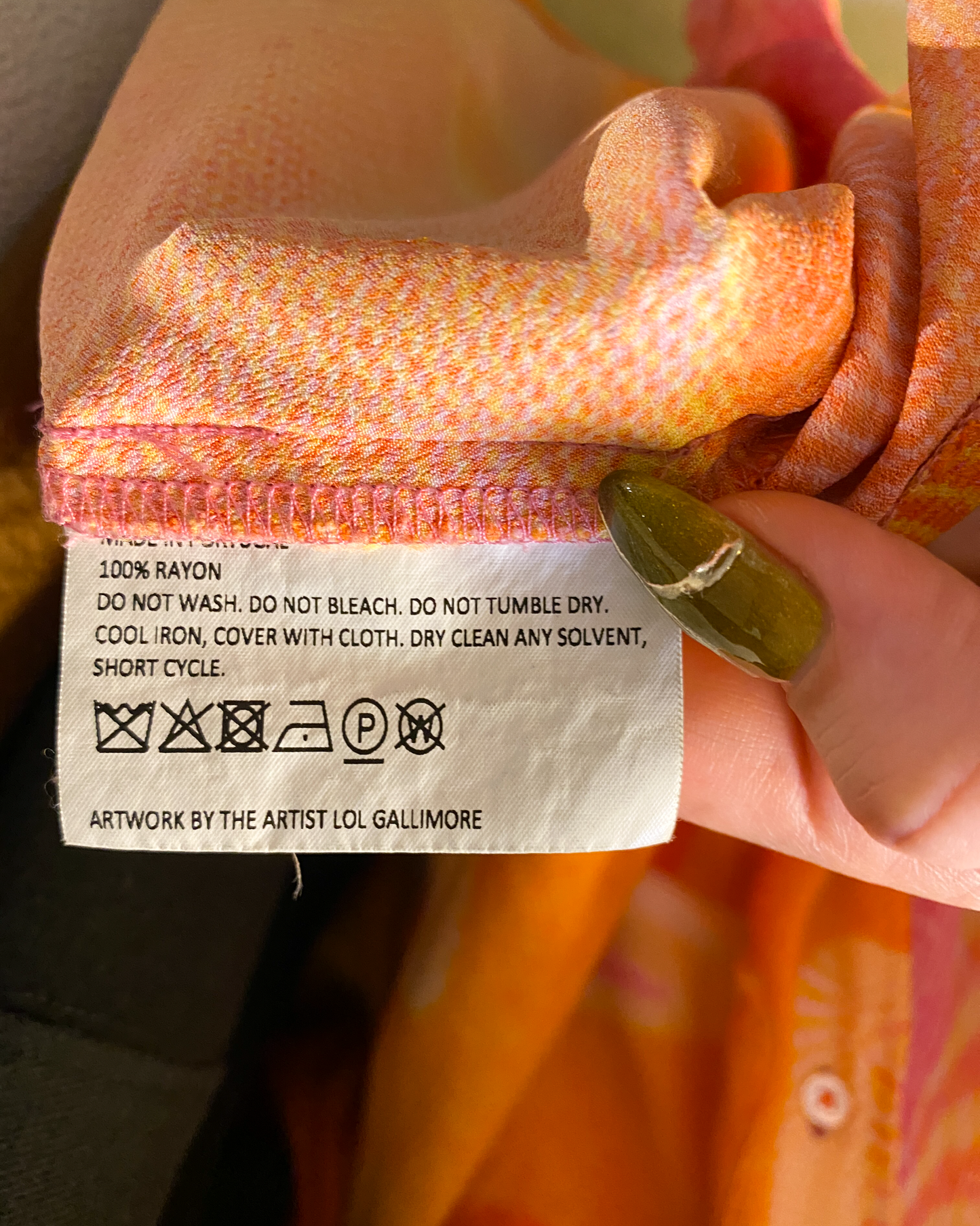 Size XL | ERL Oversized Swirly Shirt