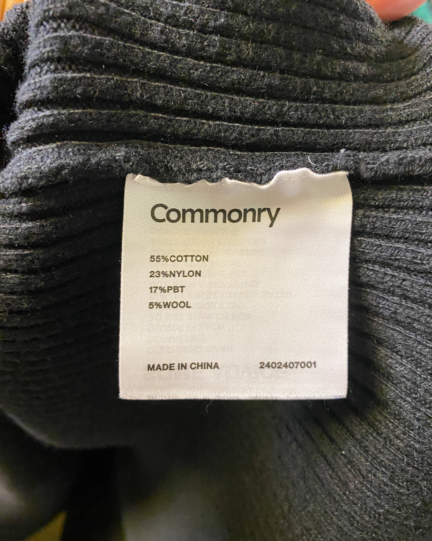 Size 4XL | Commonry Ribbed Cotton Blend Jumper