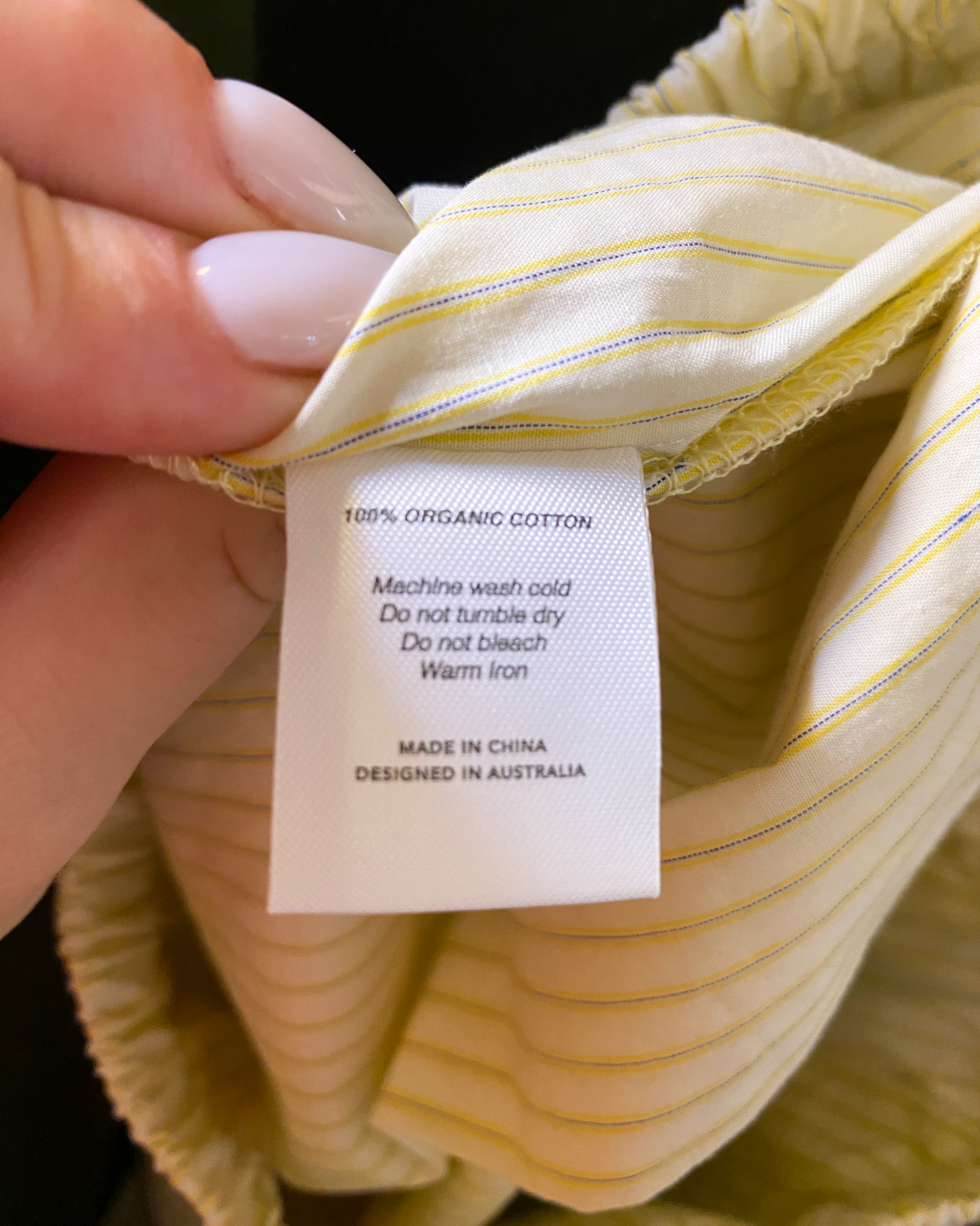 Size XS | Deiji Studios Striped Cotton Shorts