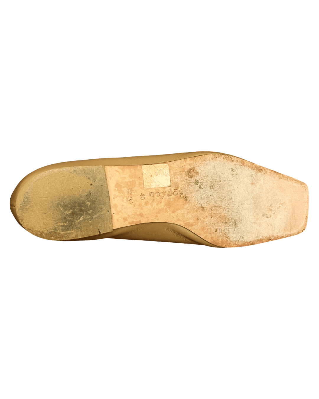 Size 40 | Aeydē Square Toe Leather Flats
