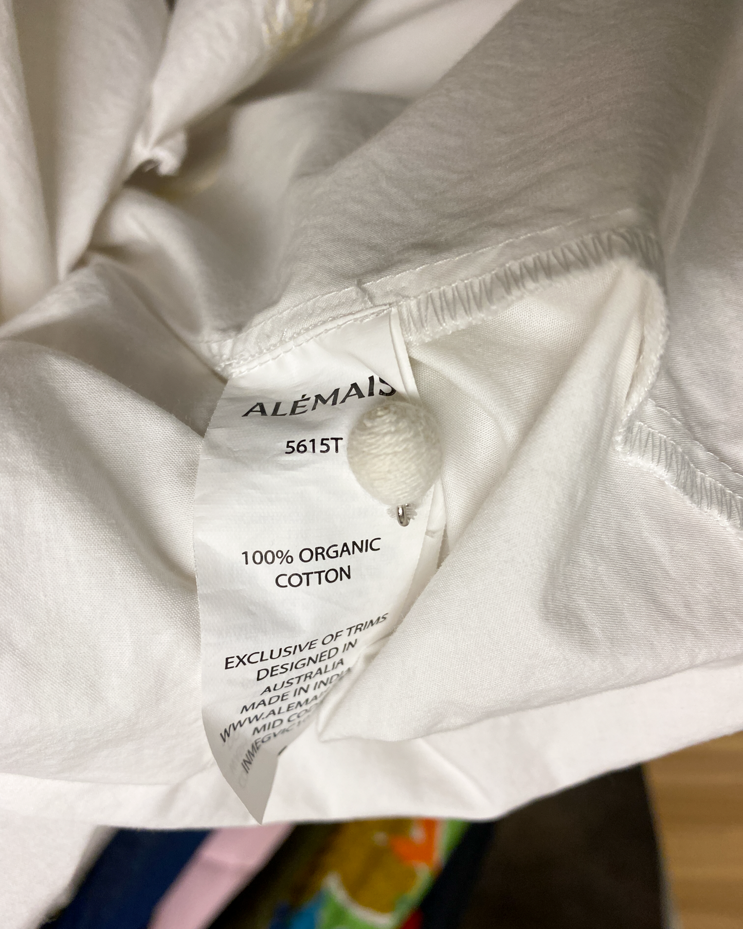 Size 10 | Alemais Embroidered Ruffle Cotton Shirt