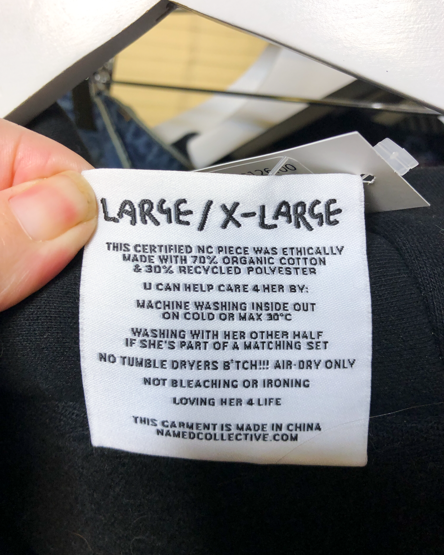Size L/XL | Named Collective Diamante Spiderweb Hoodie
