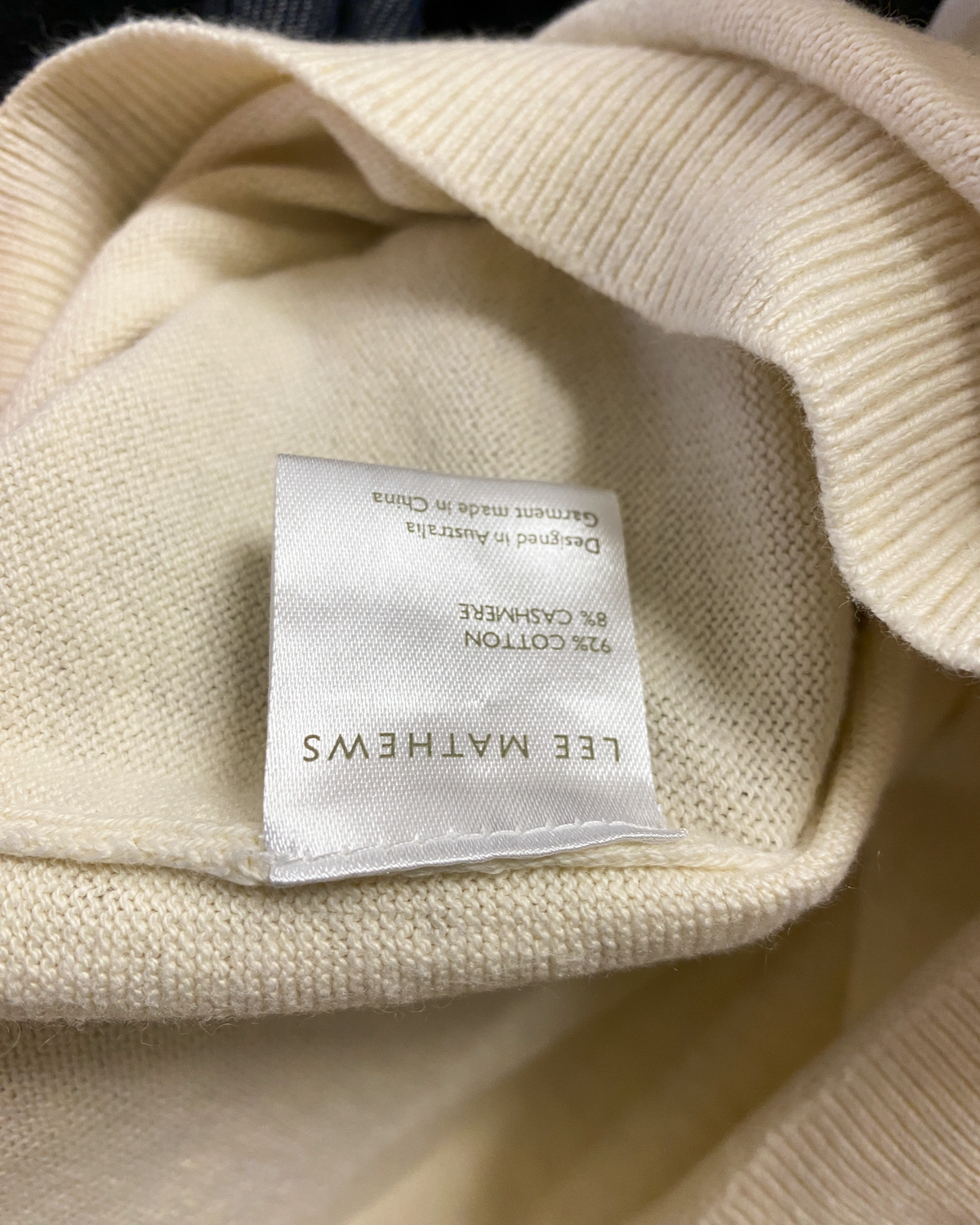 Size M | Lee Mathews Relaxed Cotton/Cashmere Knit Top