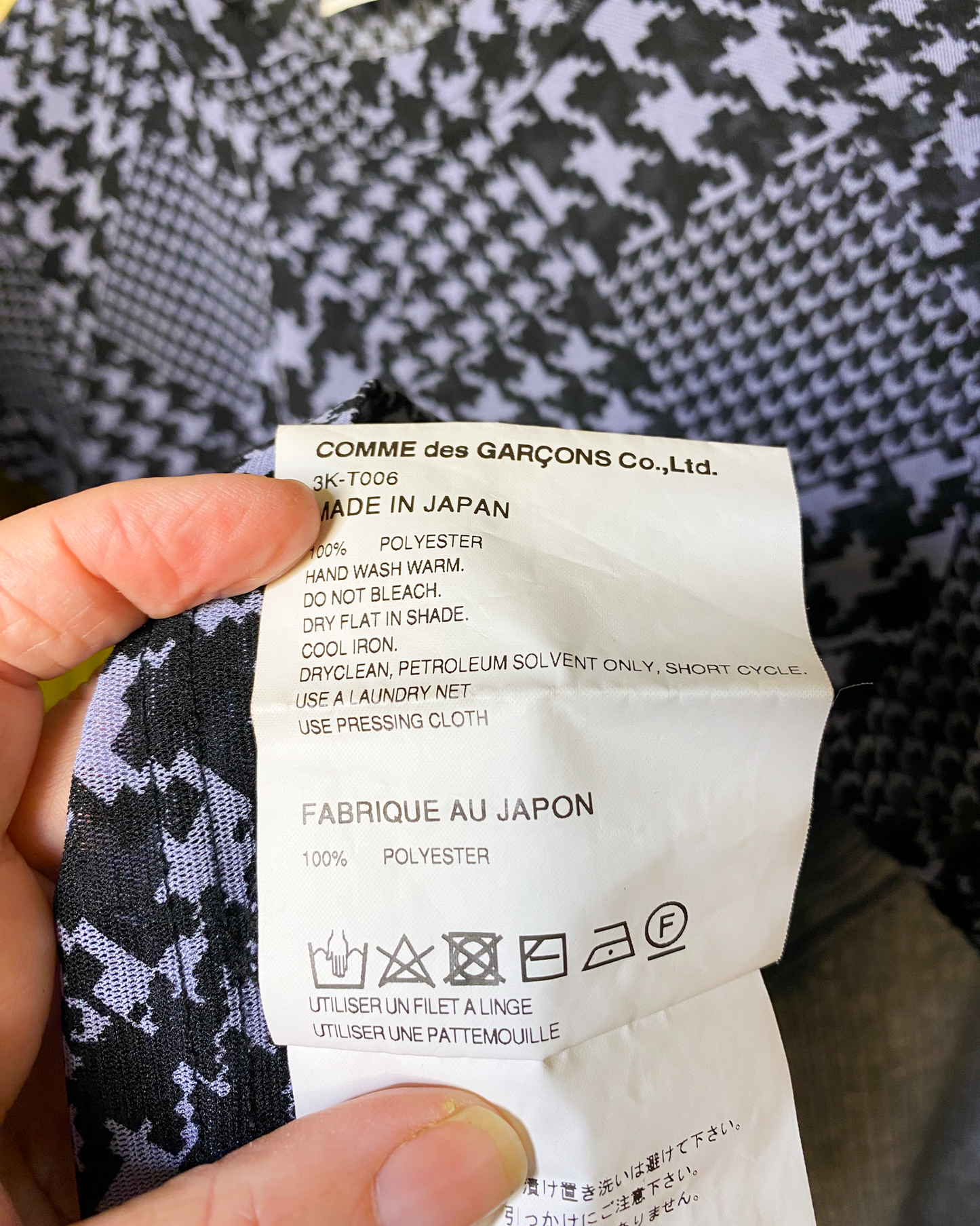 Size XS | Noir Kei Ninomiya Comme Des Garçon Mesh Top
