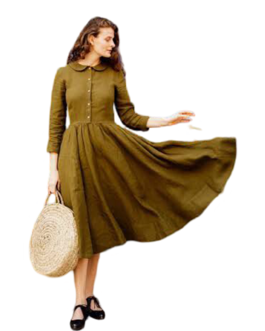 Size XS | Son de Flor Classic Linen Dress