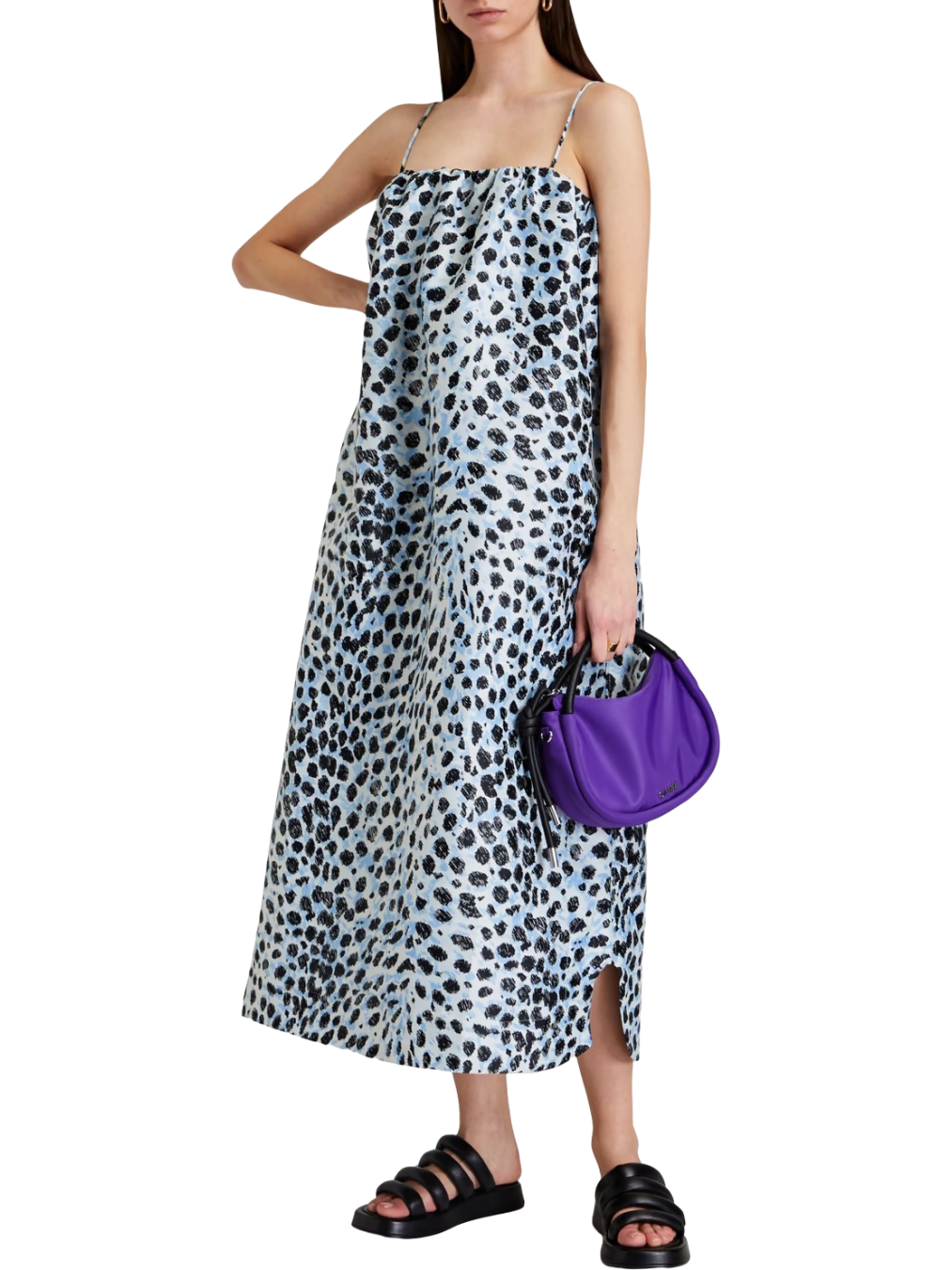 Size M | Ganni Jacquard Midi Dress NWT – Mutual Muse