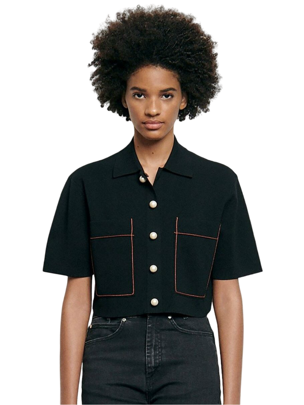 Size S/M | Sandro Paris Elan Cardigan Shirt