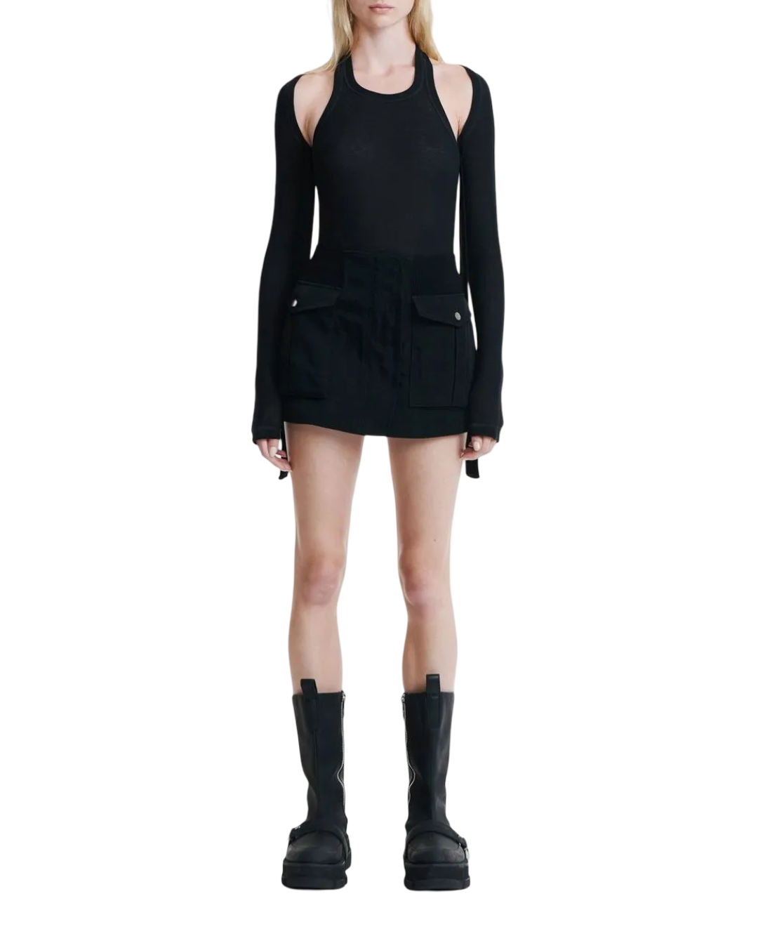 Size L |  Dion Lee Black Modular Open Back Top NWT