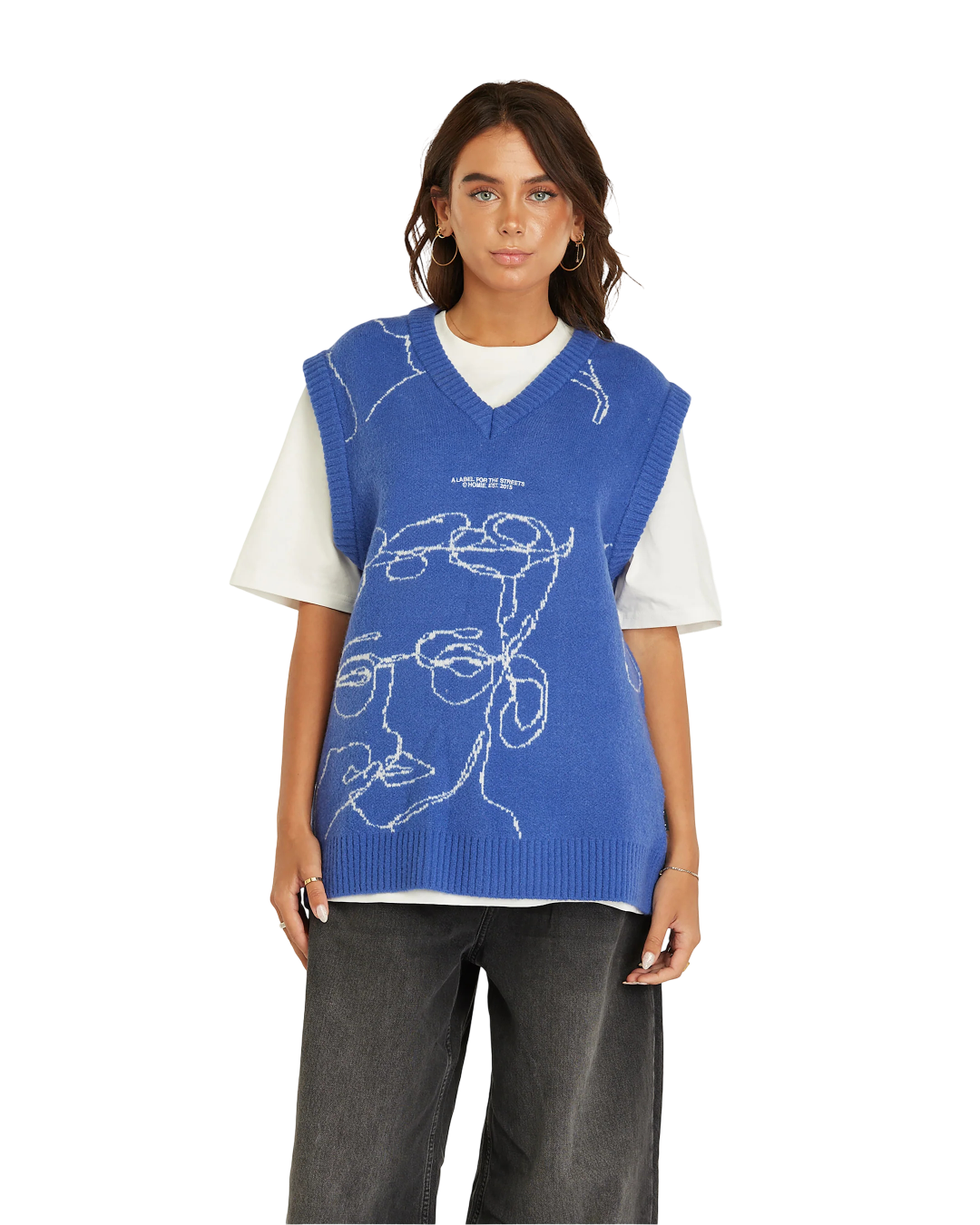 Size XS | Homie Blue Knit Vest